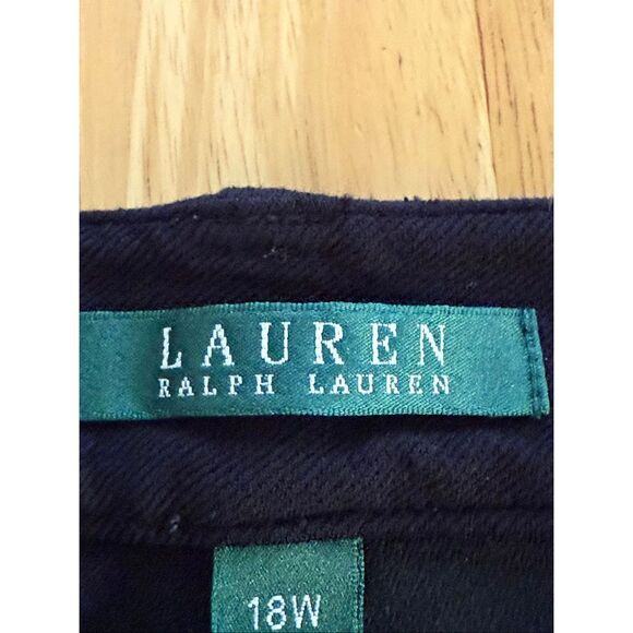 Lauren Ralph Lauren Woman 18W Black Ponte Cropped Dress Pants – Stretch, - Picture 9 of 11